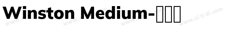 Winston Medium字体转换